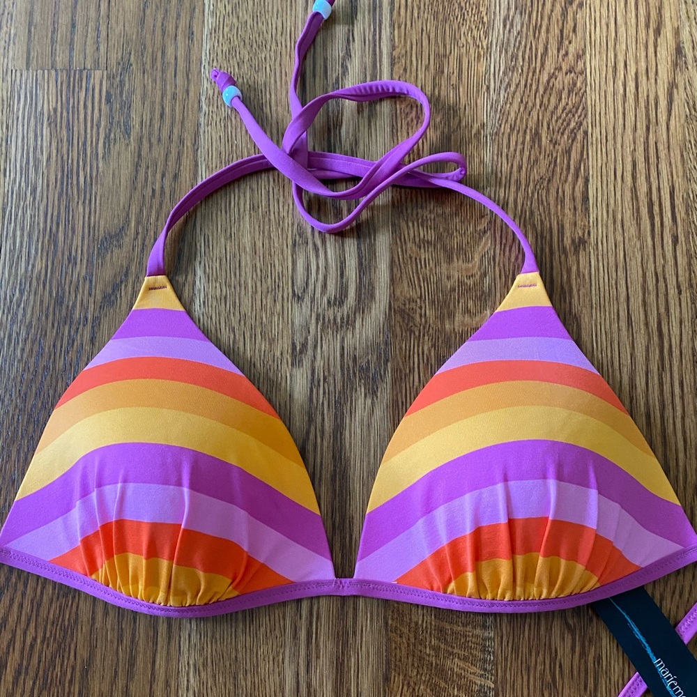 NWT Marie Meili Triangle Bikini Top